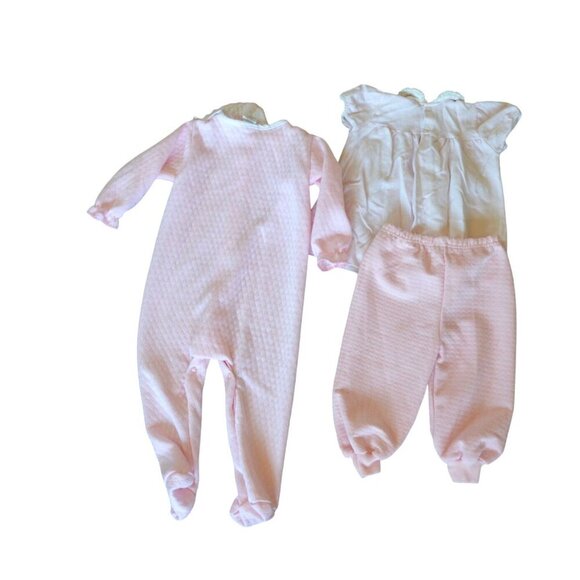 Vintage 90s Sesame Street Baby Carter's Pink Cottagecore Bundle Size 18 Months - Picture 8 of 8